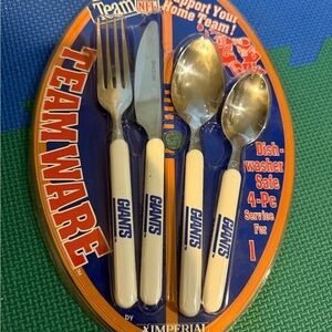 Giants Teamware 4-Piece Cutlery Set - White